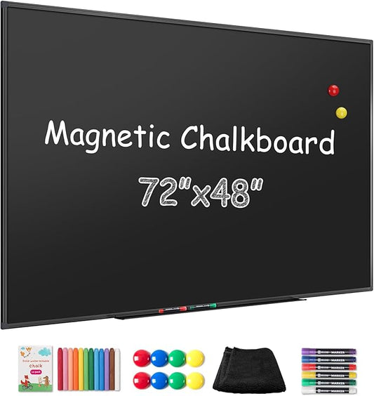 SELEAD Magnetic Chalkboard 72 x 48 Inches
