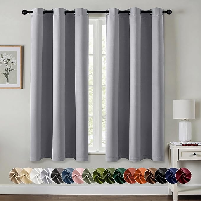 MIULEE Blackout Curtains for Bedroom Living Room 2 Panels, Thermal Insulated