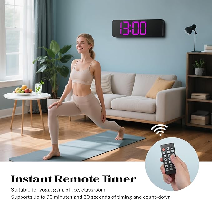 Digital Clock Large Display, Led Big Wall Clocks