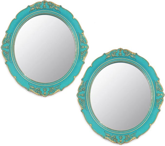 Eaoundm 13.1 x 14.8 inchs Decorative Wall Mirror, Vintage Hanging Mirrors