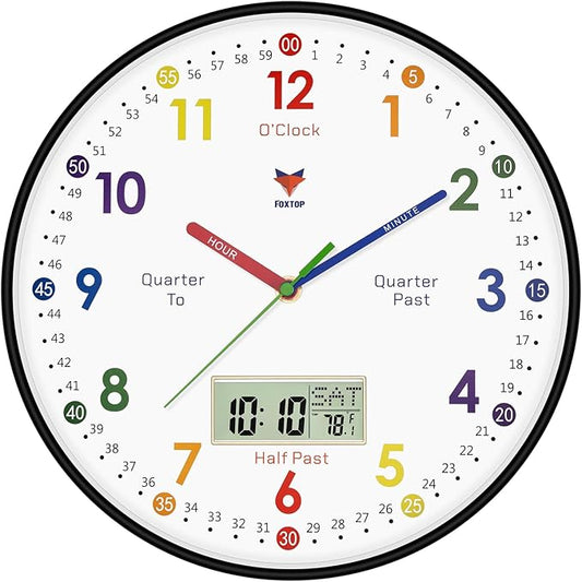 Foxtop Digital and Analog Learning Clock