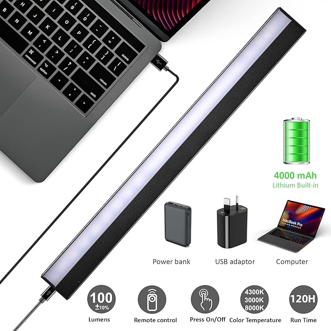 MIOBLUE Wireless Picture Lights, Rechargeable Battery Art Display Light