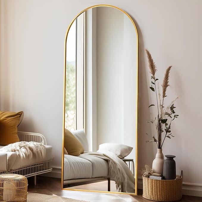 Rowjut 64"x21"Floor Mirror Arched Full Length Mirros, Mirror Floor Length