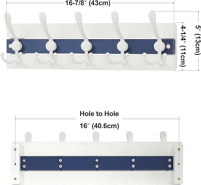 SKOLOO Coastal Wall Mounted Coat Rack