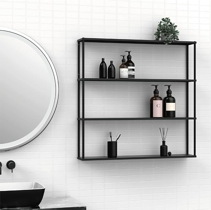 Mango Steam Wall-Mounted Steel Floating Shelving Unit