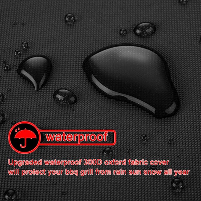 Grill Cover, 48-Inch BBQ Grill Cover Heavy Duty Waterproof UV Resistant Tear Resistant for Outdoor Grill, Compatible for Nexgrill Brinkmann Weber Dyna-glo