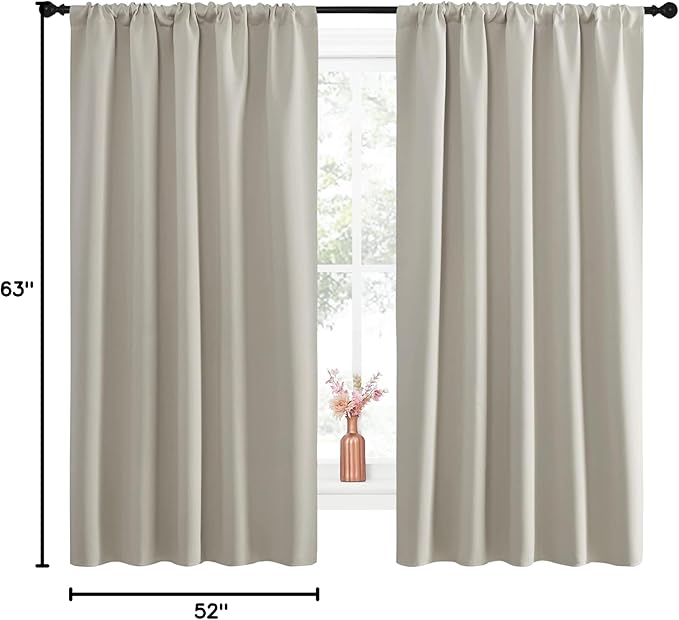 NICETOWN Blackout Curtains for Living Curtains, Room Darkening Window Curtain