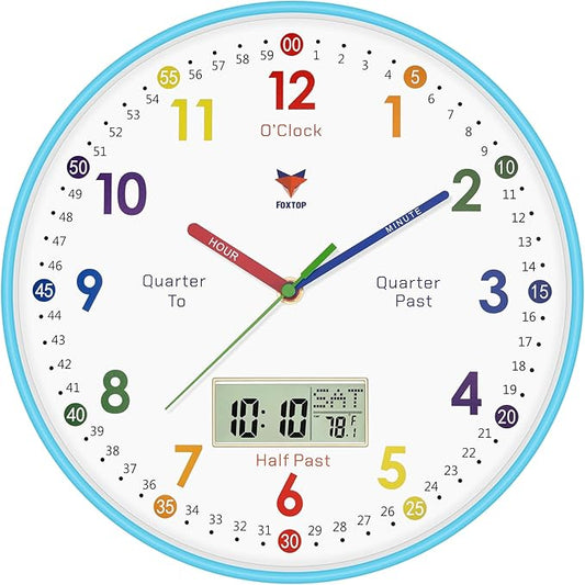 Foxtop Digital and Analog Learning Clock