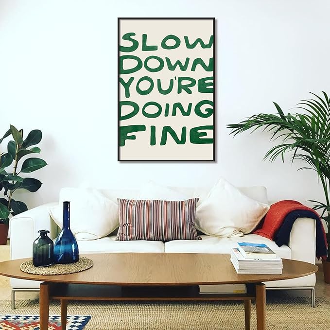Daily Reminder Positive Canvas Wall Art, Positive Affirmations Wall Decor