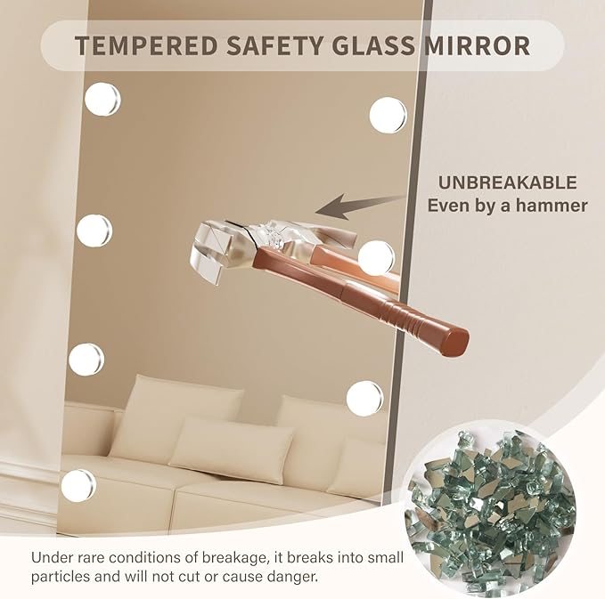 Kosmonia 62x20 Hollywood Full Length Mirror