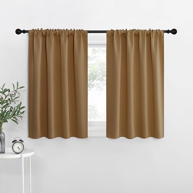 NICETOWN Kitchen Curtains, Short Blackout Curtains & Drapes, Thermal Insulated