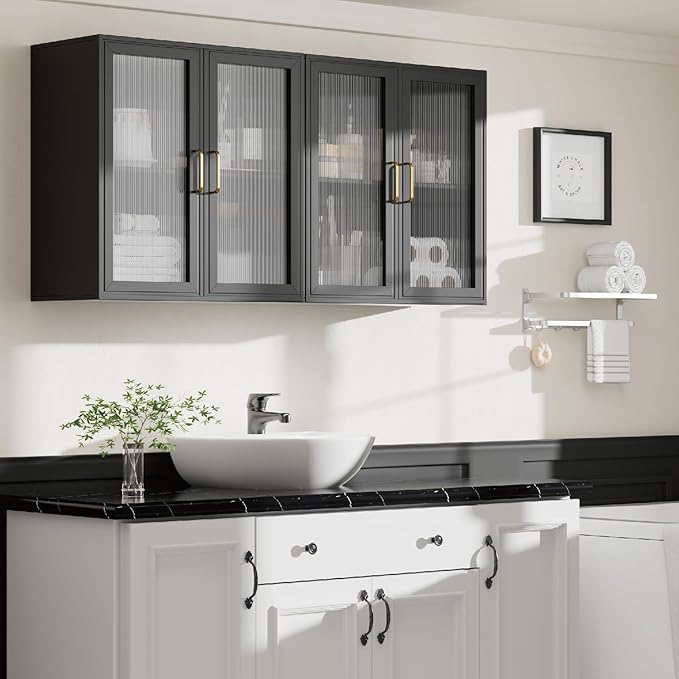 Furnaza LED Wall Storage Cabinets