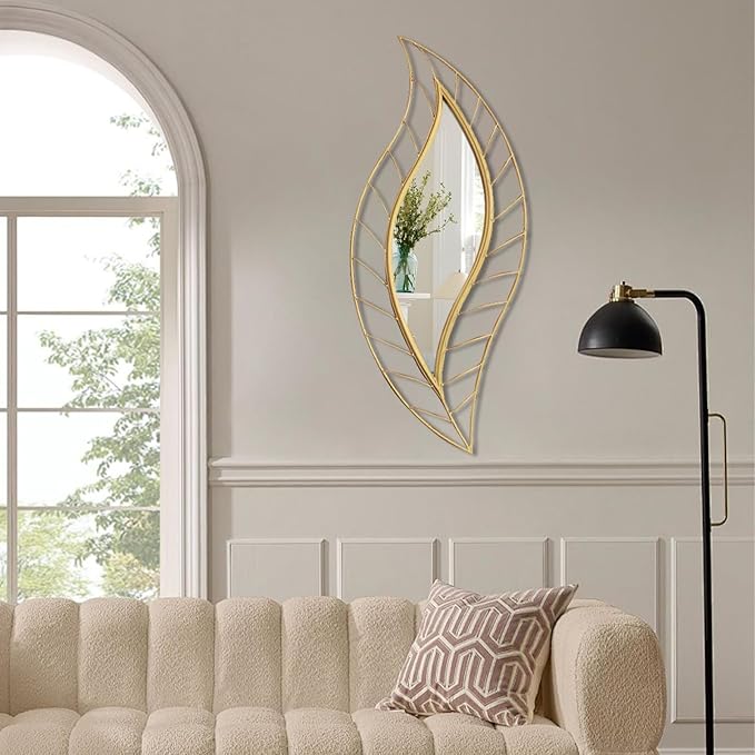 ironsmithn Leaf Teardrop Mirror