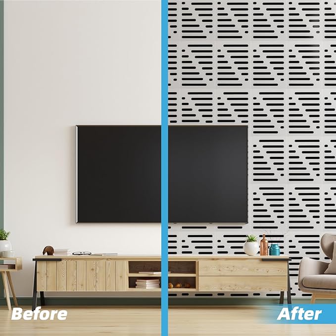 Art3d 6-Pack Self-Adhesive Soundproof Acoustic Panels