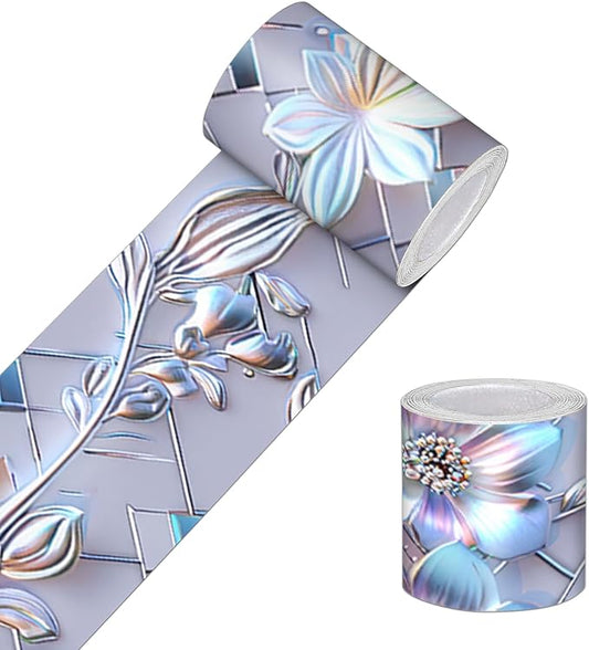 HOMETITUTE Wallpaper Border 4x196 Inch Peel and Stick PVC Wall Border Wallpaper