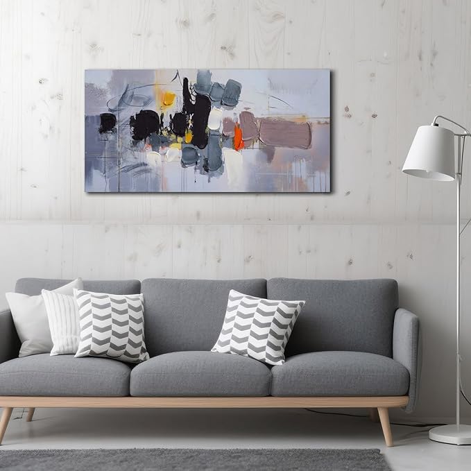Ardemy Abstract Wall Art for Living Room Canvas Art Wall Decor, Modern Textured