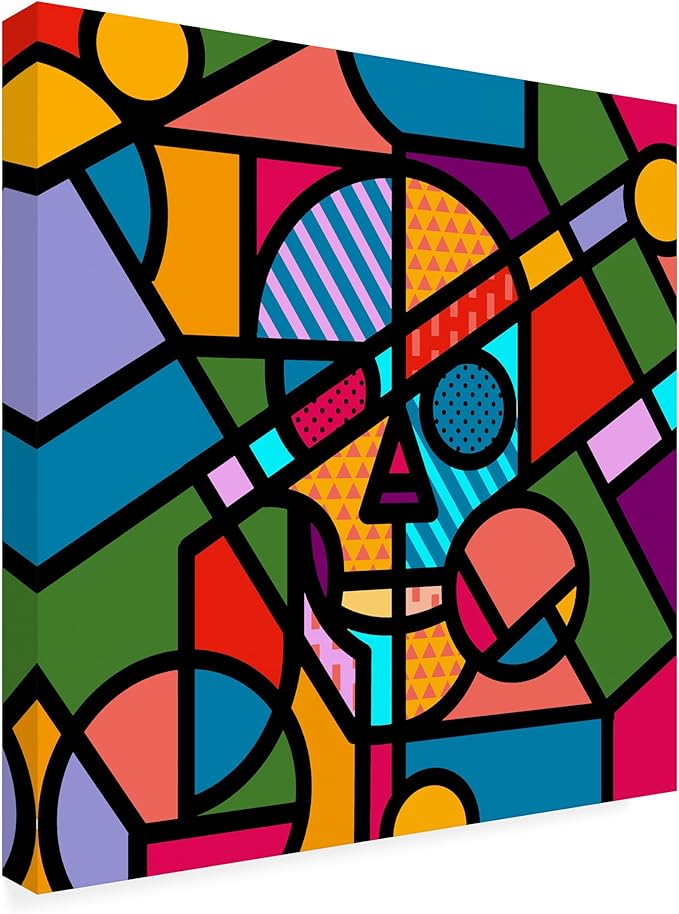 Outdoor Canvas Art - Ali Gulec 'Pop Skull' Wall Art for Outdoor Spaces, Patios, or Gardens by Trademark Fine Art