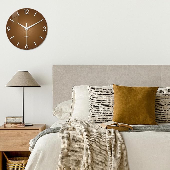 XFM Modern Wall Clock for Living Room Simple Wall Clocks Battery Operated 16
