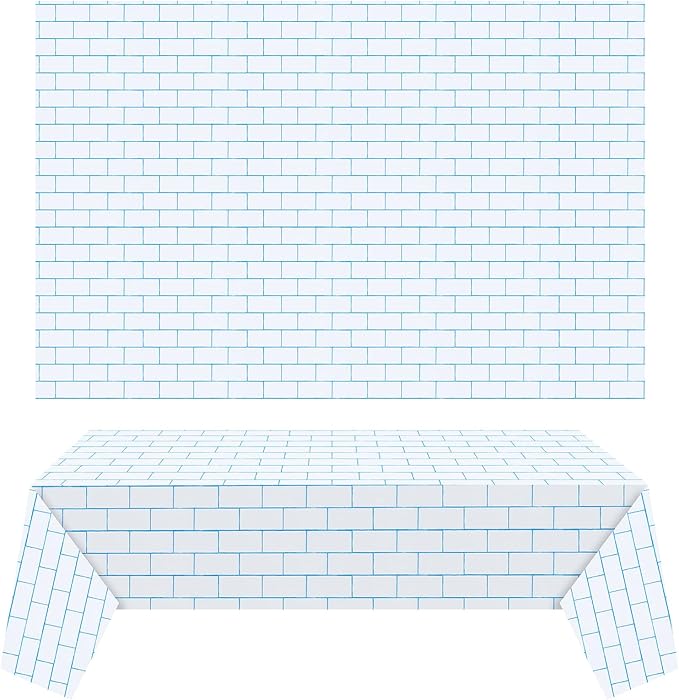 Chuangdi 2pcs 4.5 x 9 Feet Brick Wallpaper Peel and Stick Backdrop Tablecloth