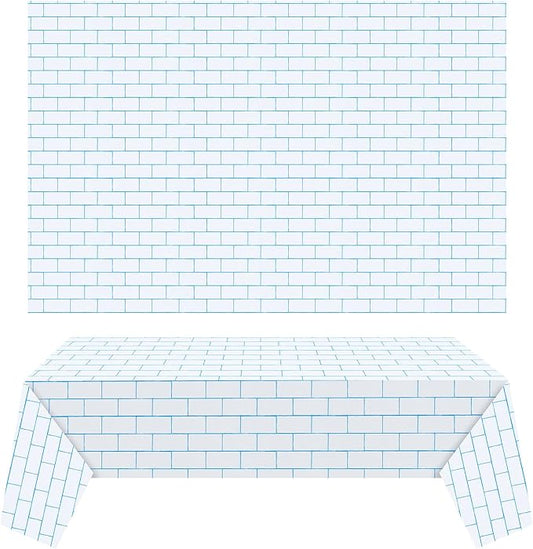 Chuangdi 2pcs 4.5 x 9 Feet Brick Wallpaper Peel and Stick Backdrop Tablecloth