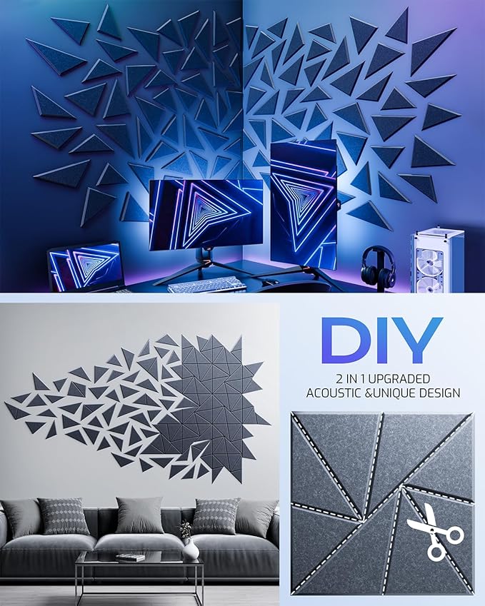 22 Pack Acoustic Panels, Sound Proof Foam Panels