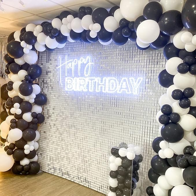 COKAOBE Matte White Sequin Wall Backdrop, Photo Backdrops