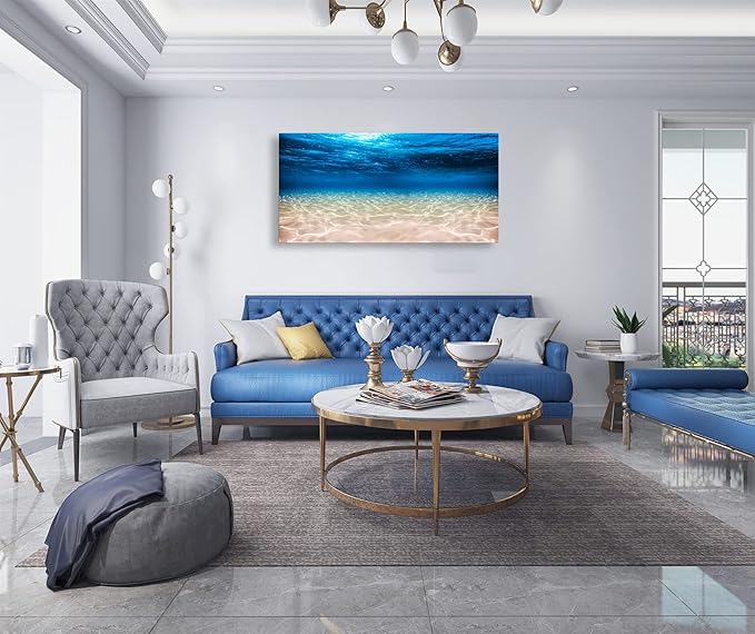 Cao Gen Decor Art-S00762 Print Artwork Blue Ocean Sea Wall Art Canvas Prints