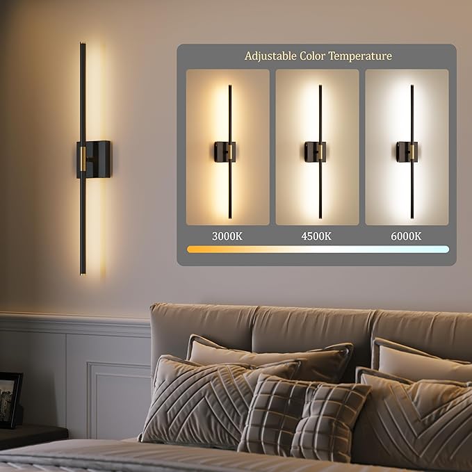 Morauroral Battery Operated Wall Sconces Set of 2, 10000mAh Rechargeable Sconces