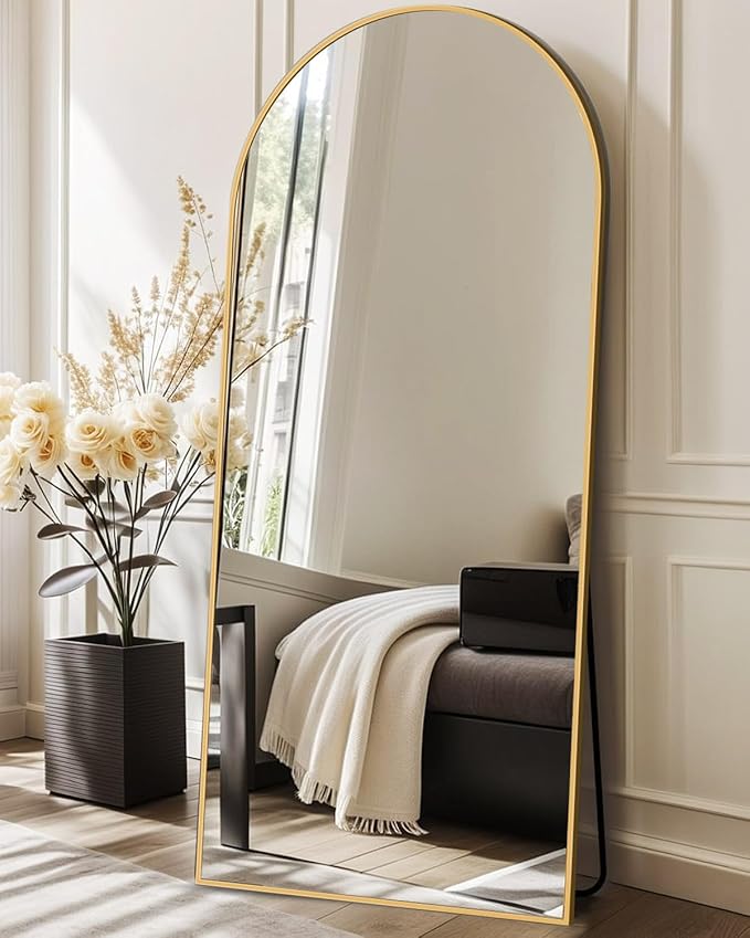 DMWOODFL 71"x26" Arched Full-Length Mirror