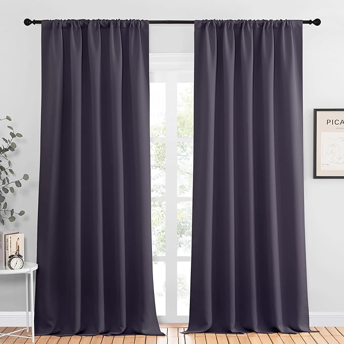 NICETOWN Blackout Curtains for Living Curtains, 2 Panels, 52 by 95, Room