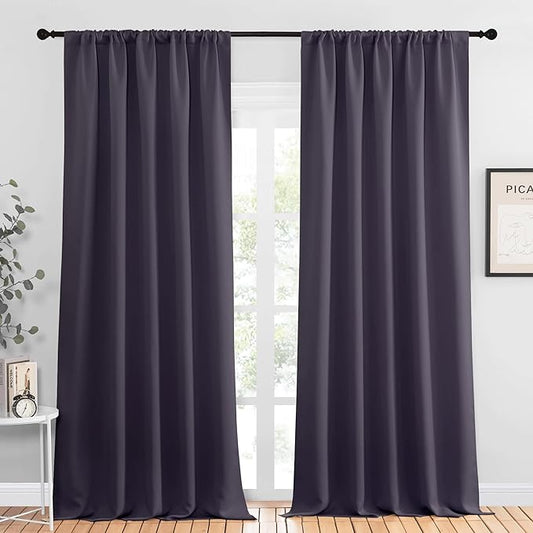 NICETOWN Blackout Curtains for Living Curtains, 2 Panels, 52 by 95, Room
