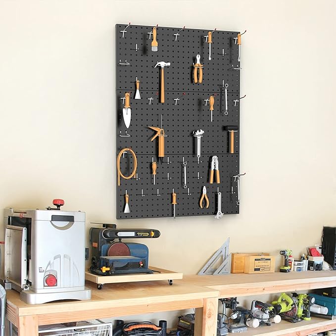 TORACK 3 PCS Metal Pegboard Panels