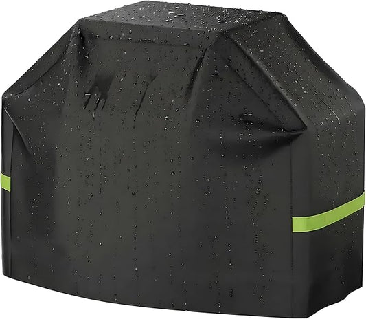 Grill Cover - 52 Inch Heavy Duty BBQ Grill Cover for Outdoor Grill, Waterproof, UV, Fade & Tear Resistant, Gas Grill Cover for Weber Charbroil Genesis Nexgrill and More