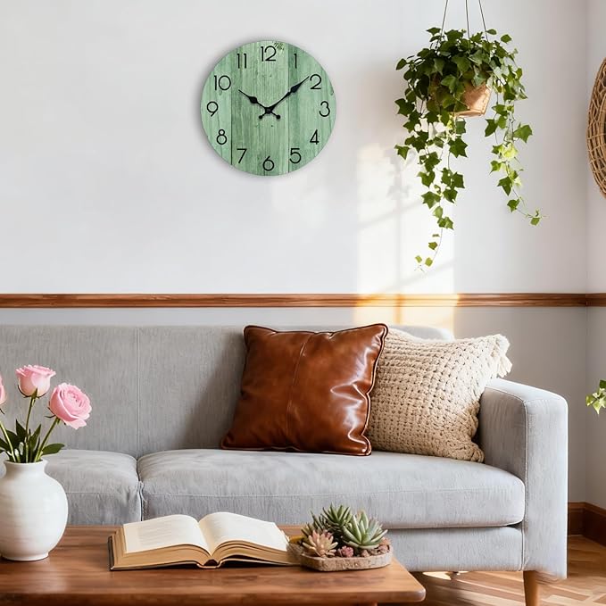 Wall Clock, Modern Wall Clocks Battery Operated, Silent Non Ticking Clock