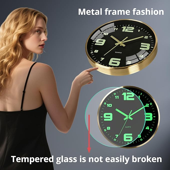 12-inch modern silent wall clock