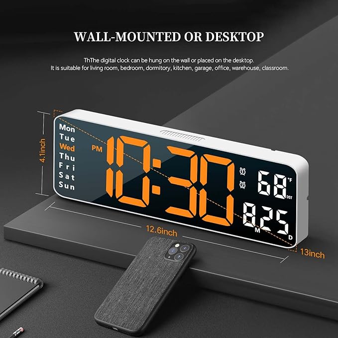 Digital Clock, Digital Wall Clock