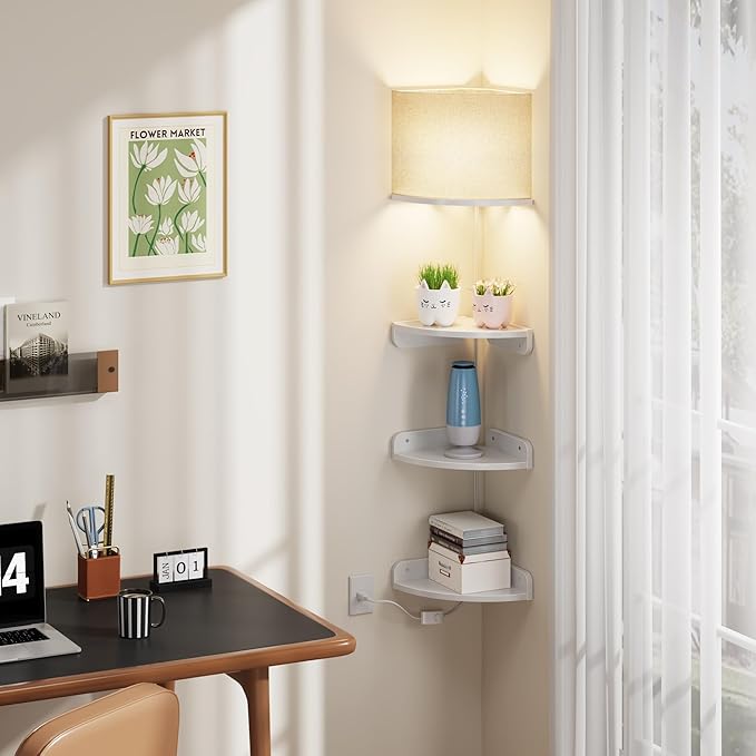 YAOHUOO Corner Shelf Wall Mounted