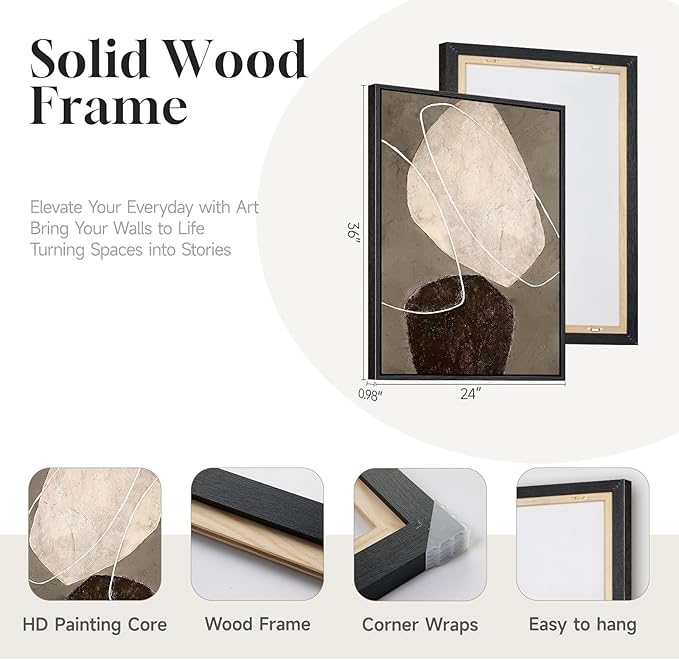 Framed Modern Abstract Wall Art