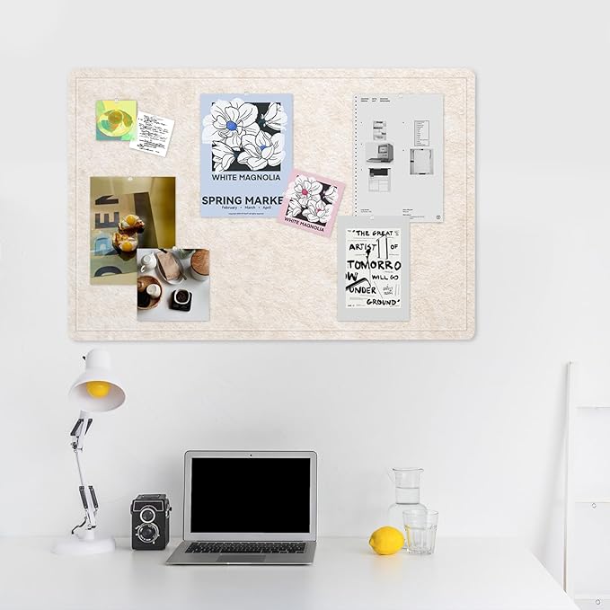 Lightomorrow Bulletin Board, 36 x 24 inches Felt Board