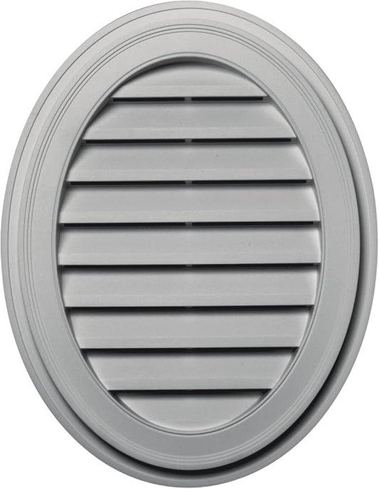 Builders Edge 120042127030 21" x 27" Oval Vent 030, Paintable
