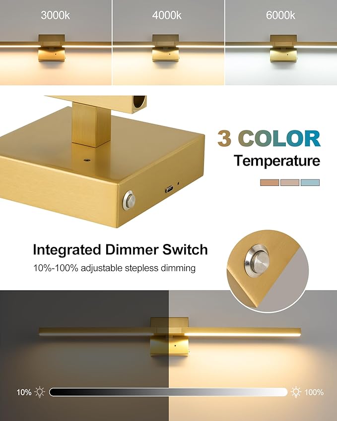 Rayogale 40 Inch 8000mAh Rechargeable Wall Sconce