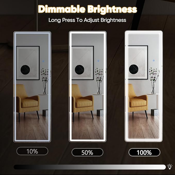 DUMOS 21"×64" LED Full Length Mirror