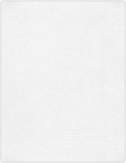 LUXPaper 8.5" x 11" Paper | Letter Size | White Linen | 24lb. (60lb. Text) | 1,000 Qty