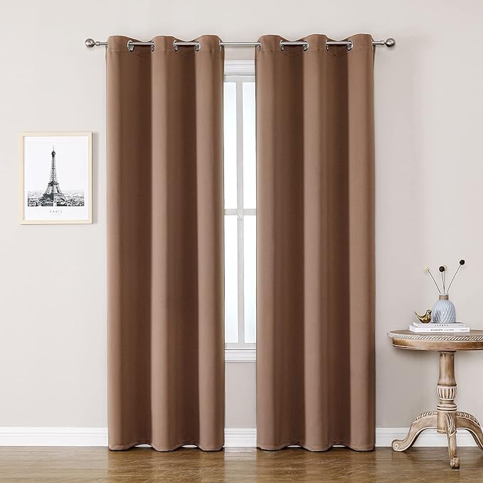 ChrisDowa Grommet Room Darkening Curtains