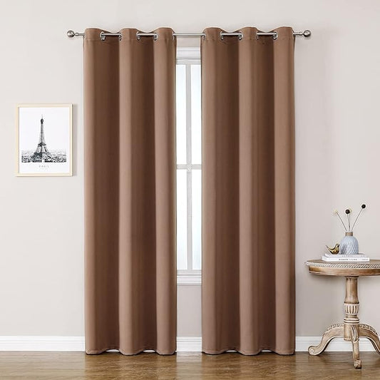 ChrisDowa Grommet Room Darkening Curtains