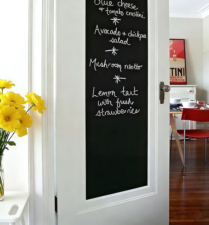 Chalkboard Wallpaper Peel and Stick, Self Adhesive Blackboard Wall Decals