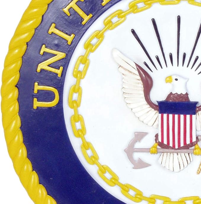 Spoontiques - Garden Décor - U.S. Navy Stepping Stone - Decorative Stone for Garden