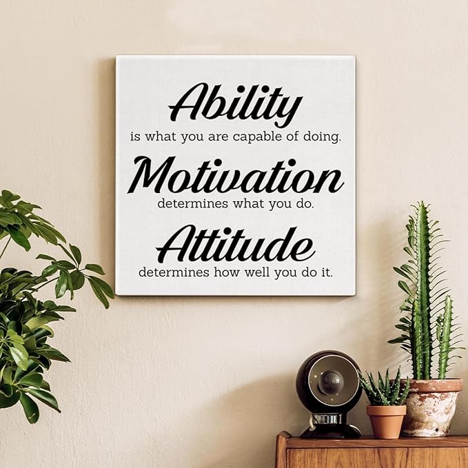 Inspirational Office Wall Decor, Motivational Plaques