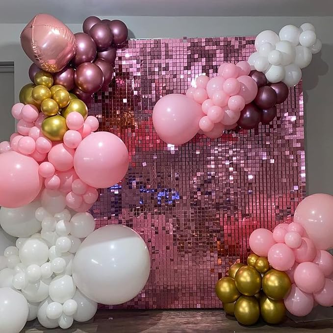 COKAOBE Pink Shimmer Wall Backdrop, Photo Backdrops