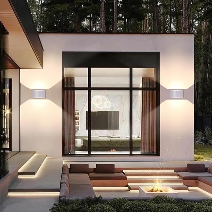 KICAAO Modern LED Wall Sconce, Warm White 3000K, Hardwired Indoor Wall Lights